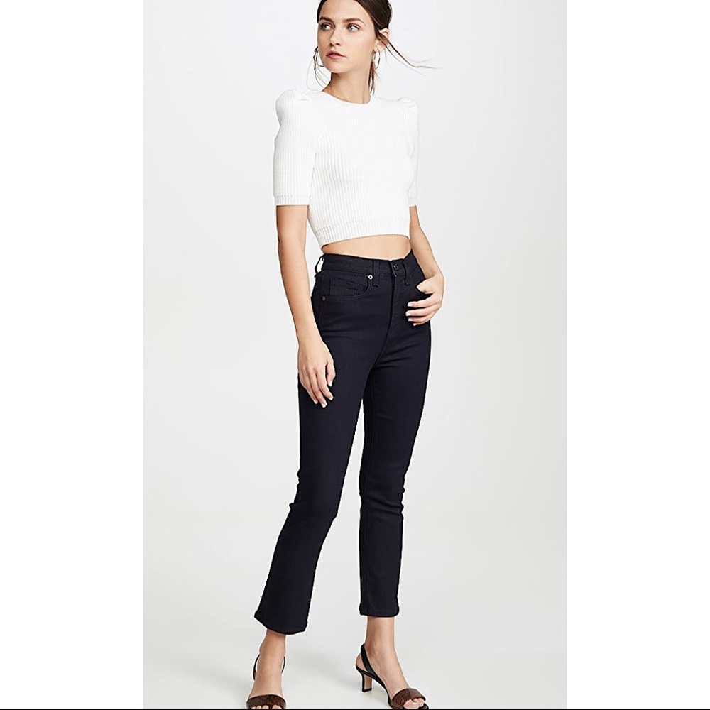 NWT Veronica Beard Carly High-Rise Kick-Flare Jean
